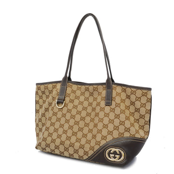 Gucci GG Canvas Shoulder Bag 169946 Women's GG Canvas Shoulder Bag Beige,Br