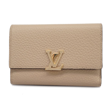 LOUIS VUITTONAuth  Taurillon Portofeuil Capsine Compact M62159 Wallet Galle