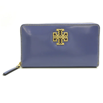 TORY BURCH Round Wallet Women's Long Leather Blue