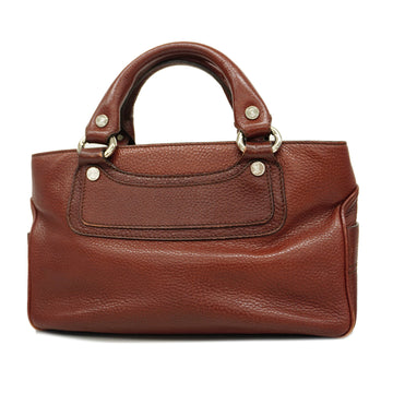 CELINEAuth  Boogie Bag Women's Leather Handbag Brown