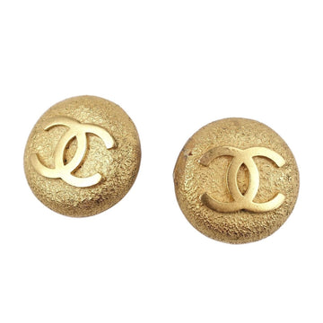 Chanel Earrings 95A Coco Mark Women's Gold