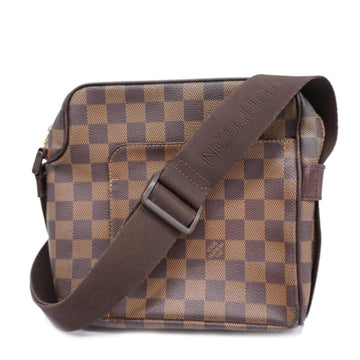 LOUIS VUITTON Shoulder Bag Damier Olaf PM N41442 Brown Ladies