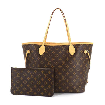 Louis Vuitton Monogram Neverfull MM Tote Bag Brown Mimosa M40997