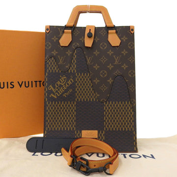 Louis Vuitton Damier Ebene Giant Mini Tote 2WAY Bag LV Squared N40355