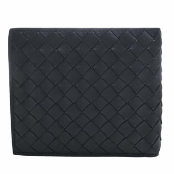 BOTTEGA VENETA Intrecciato Leather Bifold Wallet Black Men's