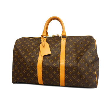 LOUIS VUITTONAuth  Monogram Keepol 45 M41428 Men,Women,Unisex Boston Bag