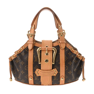 LOUIS VUITTON Monogram Teda GM Brown M92393 Women's Canvas Handbag