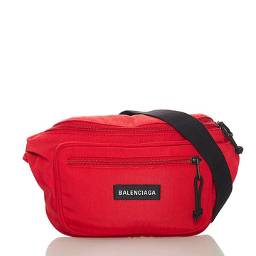 Balenciaga Waist Bag Red Nylon Men BALENCIAGA
