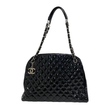 CHANEL Matelasse Mademoiselle Coco Charm Shoulder Bag Black Ladies