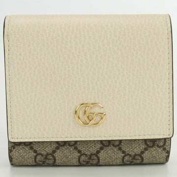 GUCCI Double G GG Marmont 598587 Bifold Wallet Leather Women's