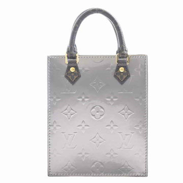Louis Vuitton Vernis Petite Sac Pla Shoulder Bag Silver Patent