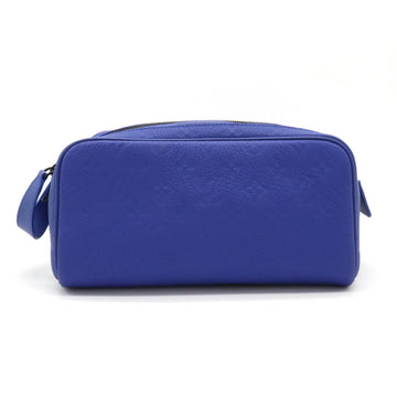 LOUIS VUITTON Monogram Taurillon Dop Kit Second Bag Clutch Handbag Blue M82576