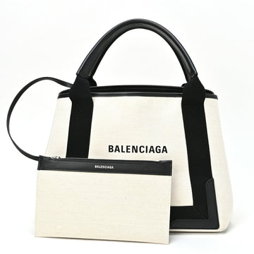 BALENCIAGA Navy Cabas Small Handbag 339933