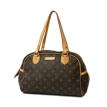 LOUIS VUITTON Shoulder Bag Monogram Montorgueil M95566 Brown Women's Canvas