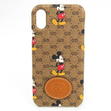 GUCCI Ophidia GG Supreme Phone Bumper For IPhone X Brown,Multi-color DISNEY Collaboration 602551