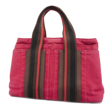 HERMESAuth  Troca Horizontal PM Women's Canvas Tote Bag Red Color