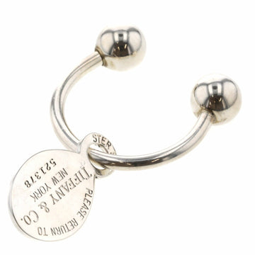 TIFFANY key ring return toe oval tag silver 925 Ladies &Co.