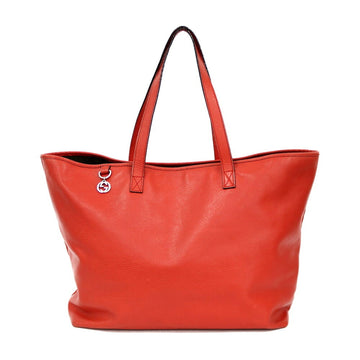 GUCCI Shoulder Bag Leather Orange Women's