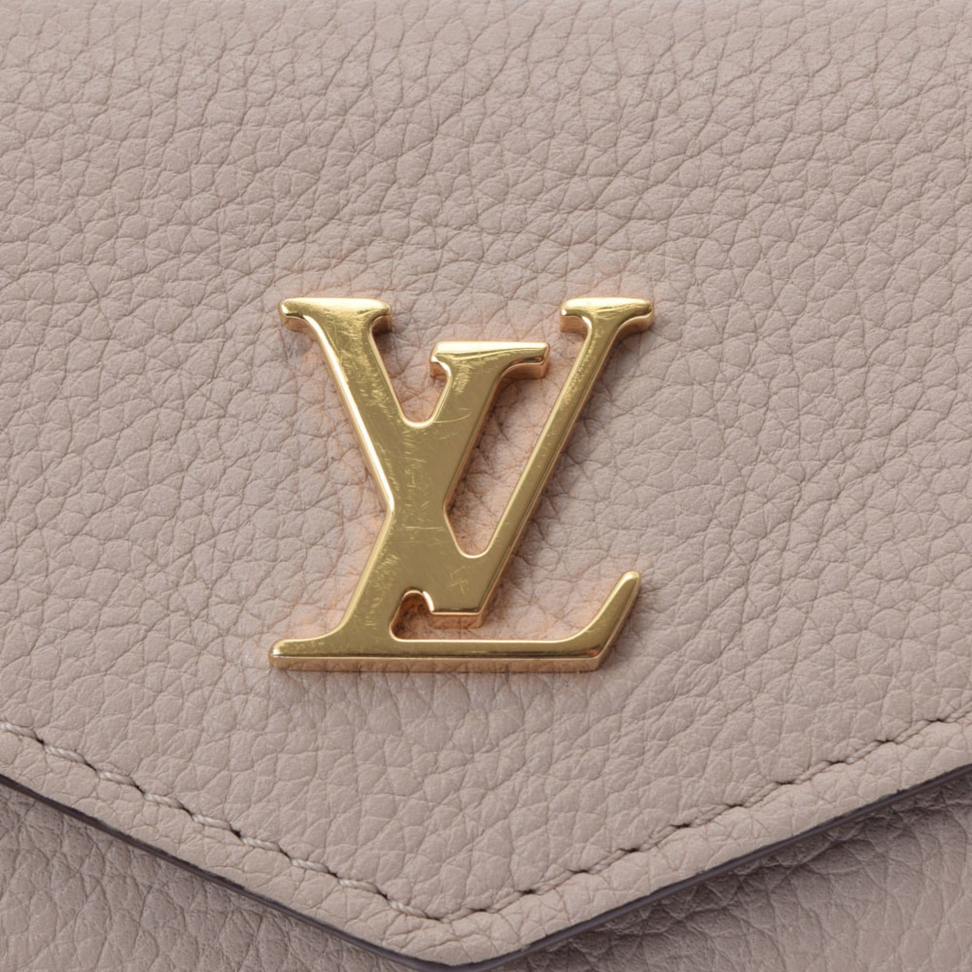 Louis Vuitton Portefeuille Lockmini Greige M69340 Calf Leather