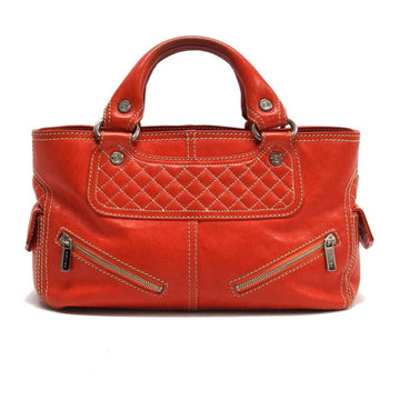 Celine boogie bag leather studs orange