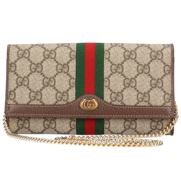 GUCCI GG Ophidia Shoulder Bag Supreme Canvas Beige Ladies