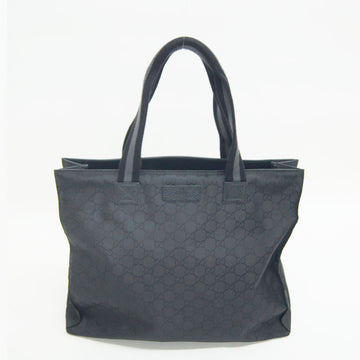 Gucci GG Nylon Tote Bag 449178 Black Shoulder Men's Pattern