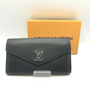 LOUIS VUITTON Taurillon Porte Feuille My Lock Me M62530 Hook looseness