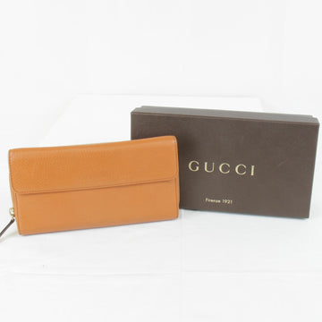 GUCCI 34712.525040 Long Wallet Leather Orange Ladies