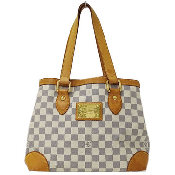 Louis Vuitton Bag Damier Azul Women's Handbag Tote Hamstead PM N51207 White Gray