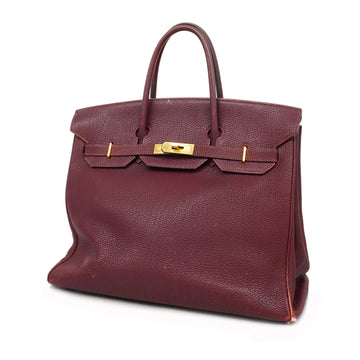 HERMESAuth  Haute A Courroies Otakuroa 36  L Engraved Women's Togo Leather Handbag Rouge H