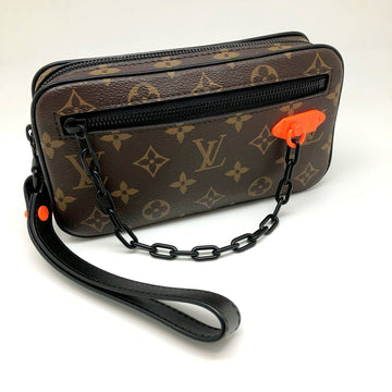 LOUIS VUITTON Pochette Volga M44482 Monogram Solar Ray Brown Black Second Bag Mini