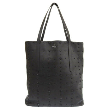 JIMMY CHOO Leather Star Studded Tote Bag Black Ladies