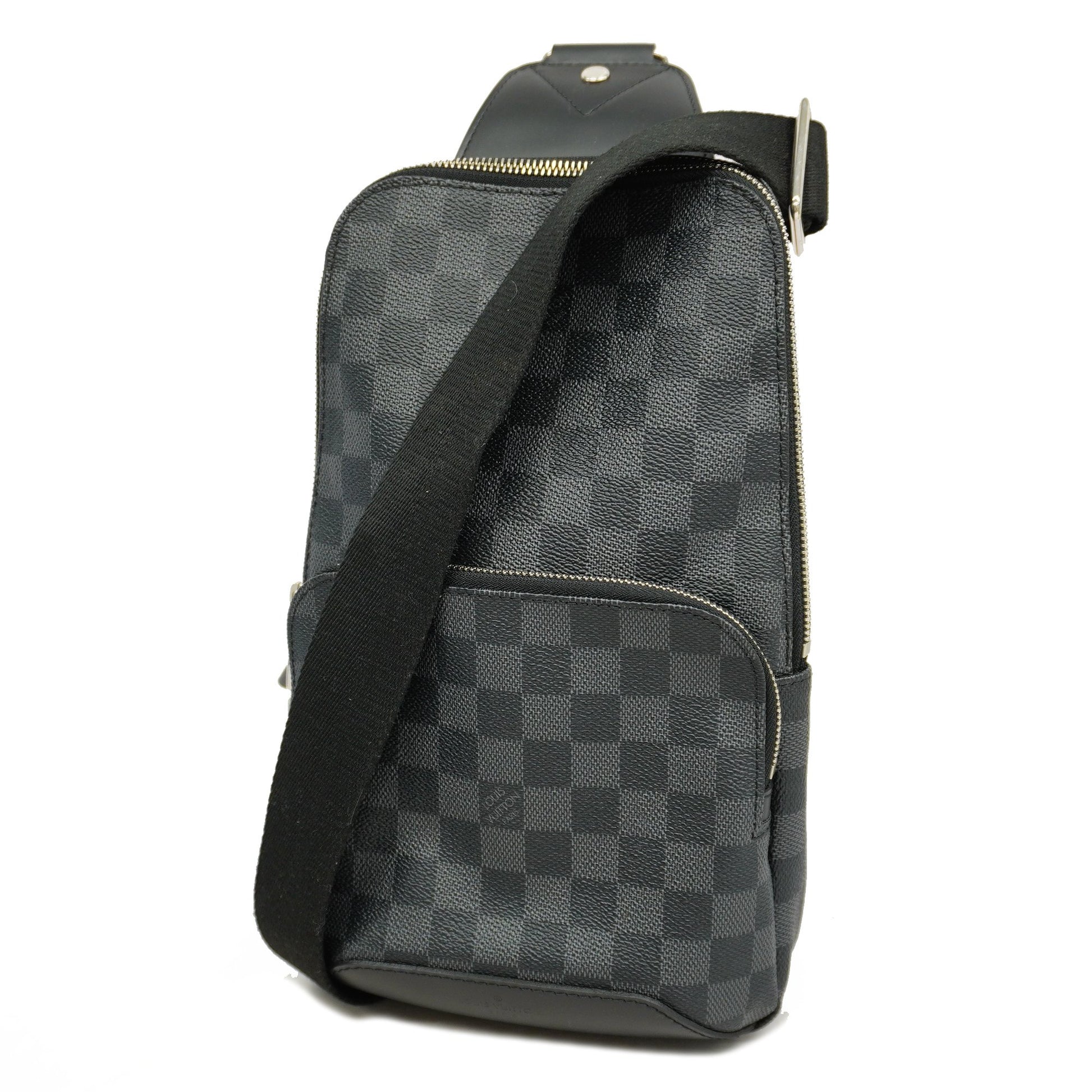 Authentic LOUIS VUITTON Damier Graphite Avenue sling bag N41719