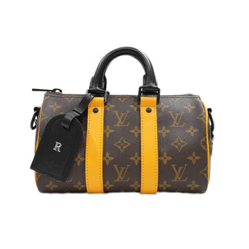 LOUIS VUITTON Keepall Bandouliere 25 M46687 Monogram Saffron Color Macassar Women's Men's Bag