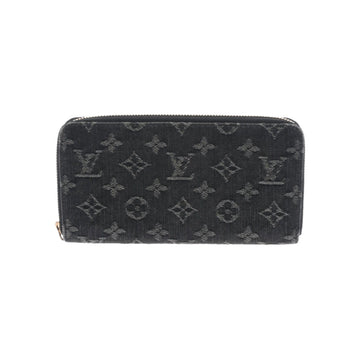 Louis Vuitton Denim Damier Monogram Patchwork Flore Chain Wallet