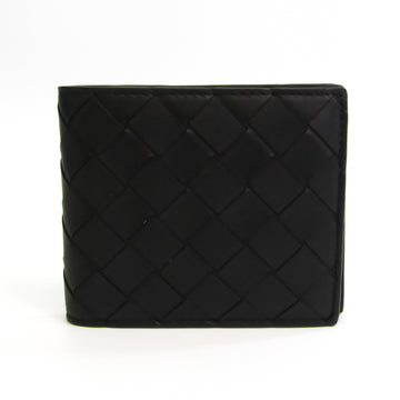 Bottega Veneta Intrecciato Men's Leather Wallet (bi-fold) Black