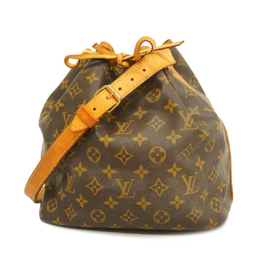 LOUIS VUITTON Shoulder Bag Monogram Petit Noe M42226 Brown Ladies