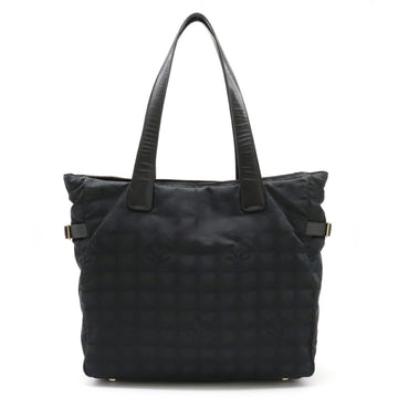 Chanel NEW Line New Tote GM Bag Shoulder Nylon Leather Black A15825