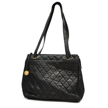 Chanel Shoulder Bag Women's Leather Shoulder Bag Black