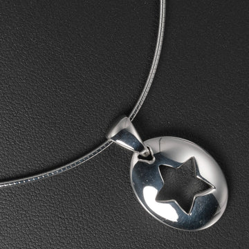 TIFFANY Necklace Pierced Star Choker Silver 925 &Co. Women's