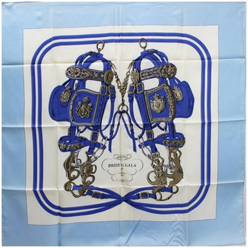 HERMES Silk Scarf Muffler Carre 90 