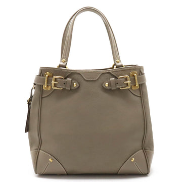 LOUIS VUITTON Suhari Majesty Tote Bag Handbag Leather Verone Greige M95652