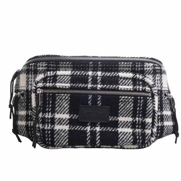 SAINT LAURENT wool waist bag body - black