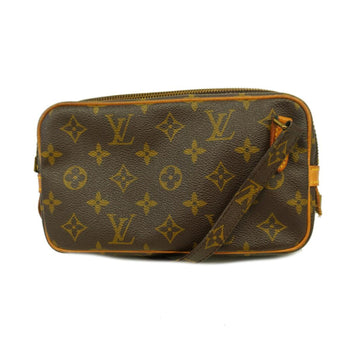 LOUIS VUITTON Shoulder Bag Monogram Pochette Marly Bandouliere M51828 Brown Ladies