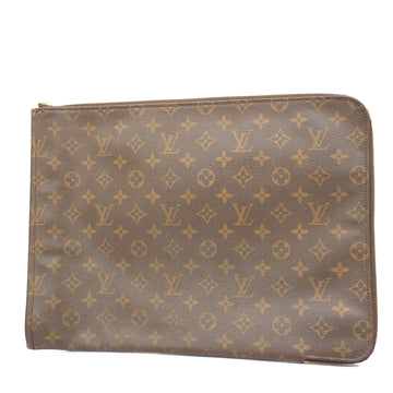 LOUIS VUITTONAuth  Monogram PoshDocuman M53456 Men,Women,Unisex Clutch Bag