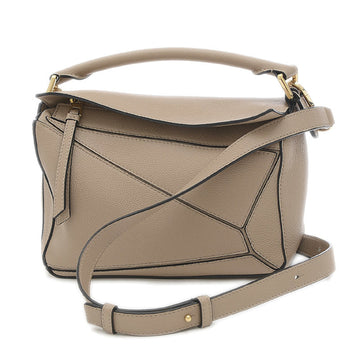 Loewe Puzzle Bag Small Handbag Leather Greige 322.30.S21