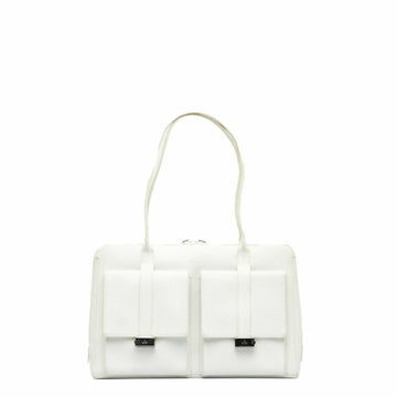 GUCCI handbag shoulder bag 002 1045 white leather ladies