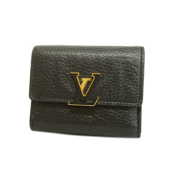 LOUIS VUITTONAuth  Taurillon Trifold Wallet Portefeuille Capucines XS M68587