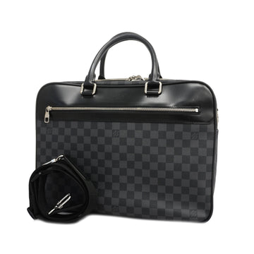 LOUIS VUITTONAuth  Damier Graphite Overnight N41004 Men's Briefcase