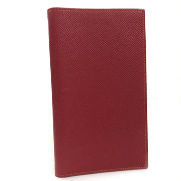 HERMES Notebook Cover Agenda Vision 2?K Engraved Made in 2007 Vo Epson Red Ladies